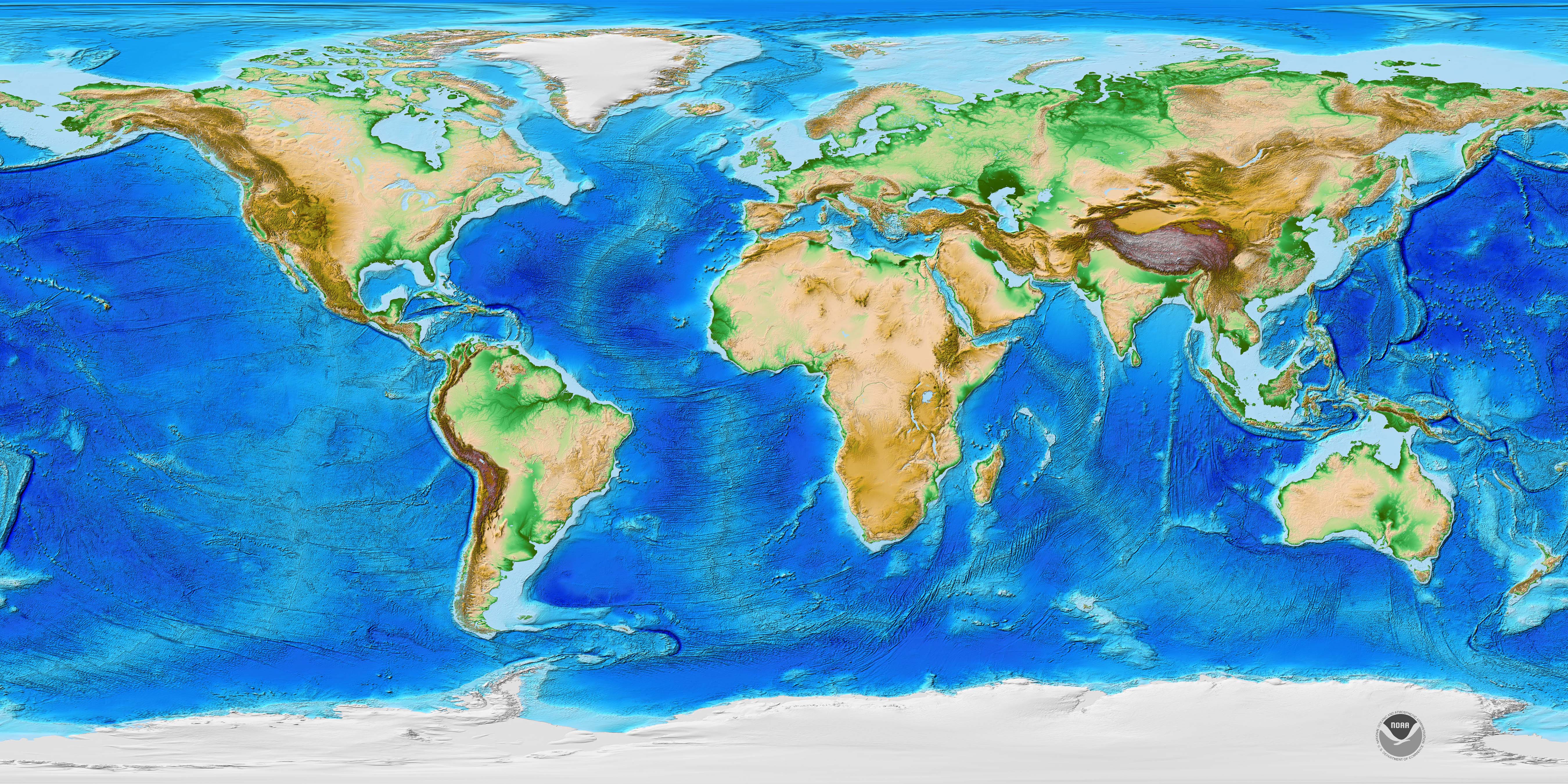 NOAA height map