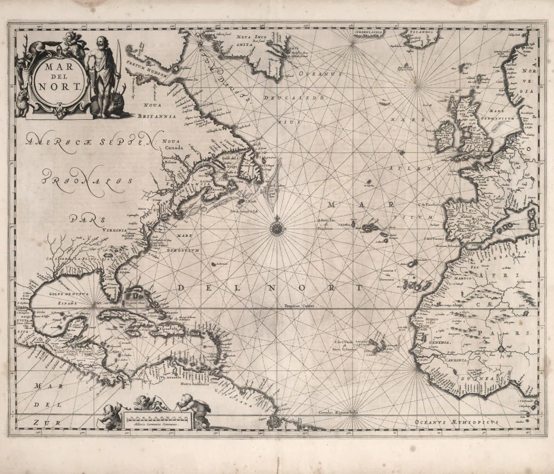 Jansson map of the Atlantic