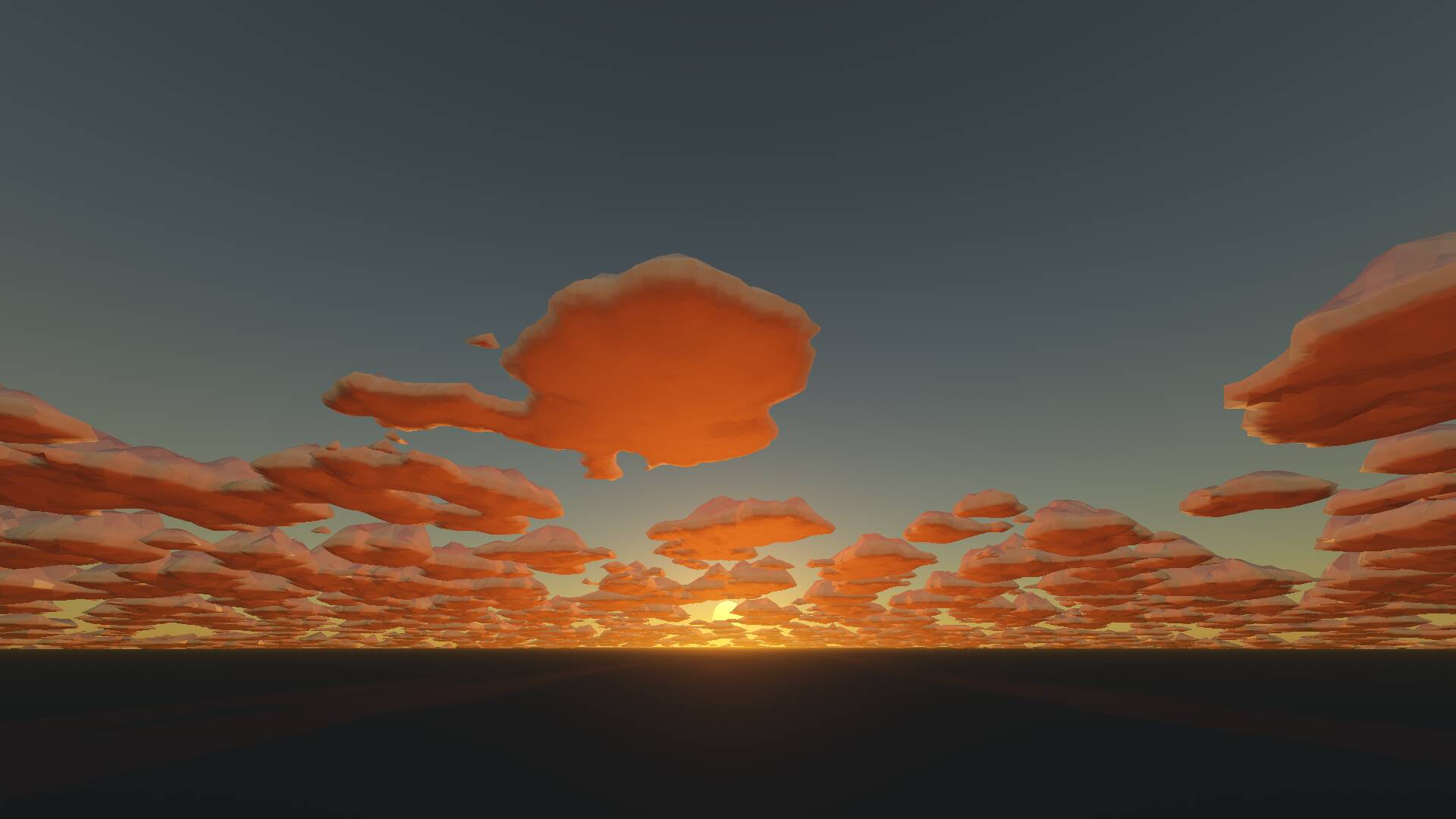 Sunset without normal bending