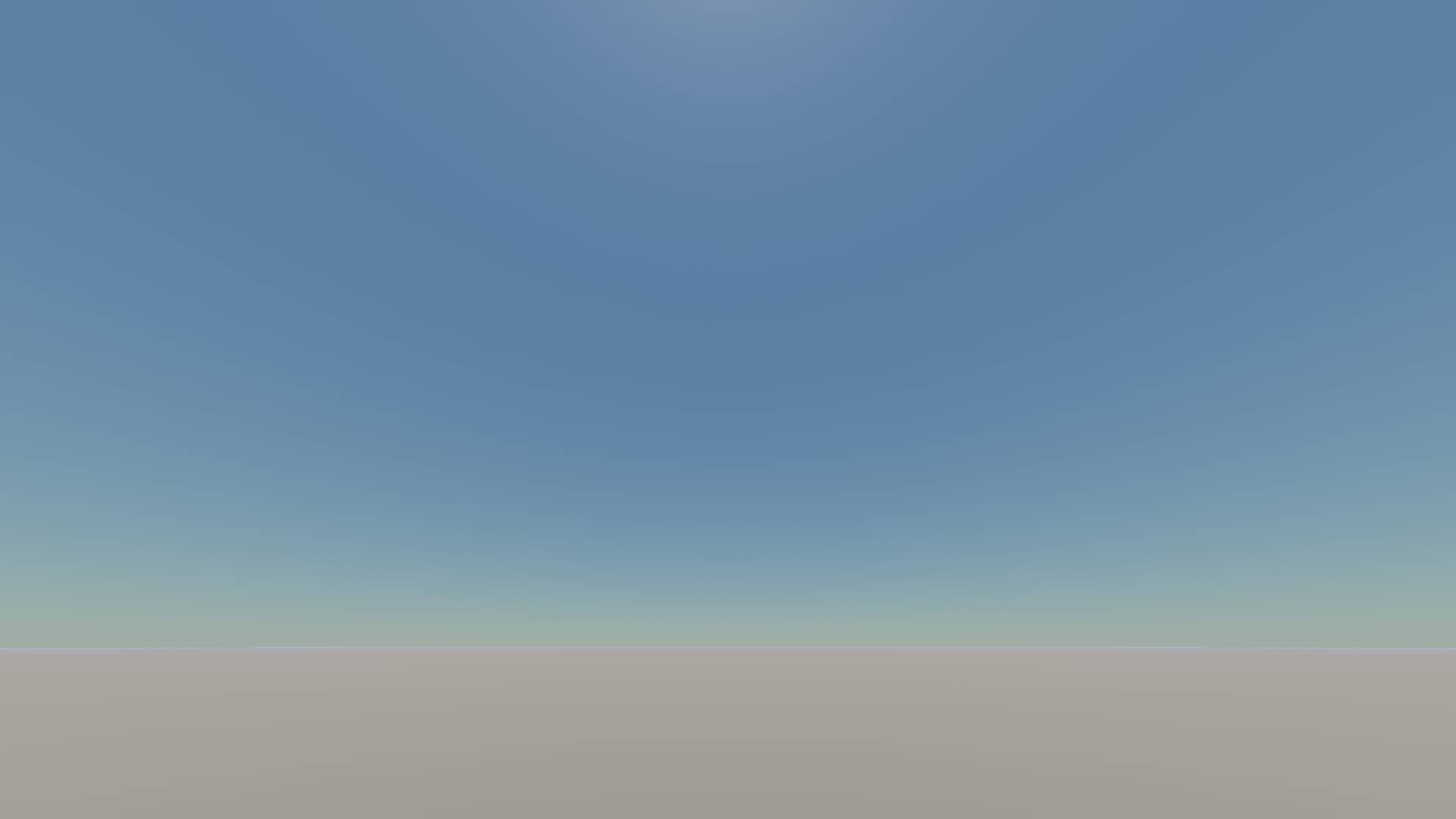 A blue sky that fades to yellow near the horizon