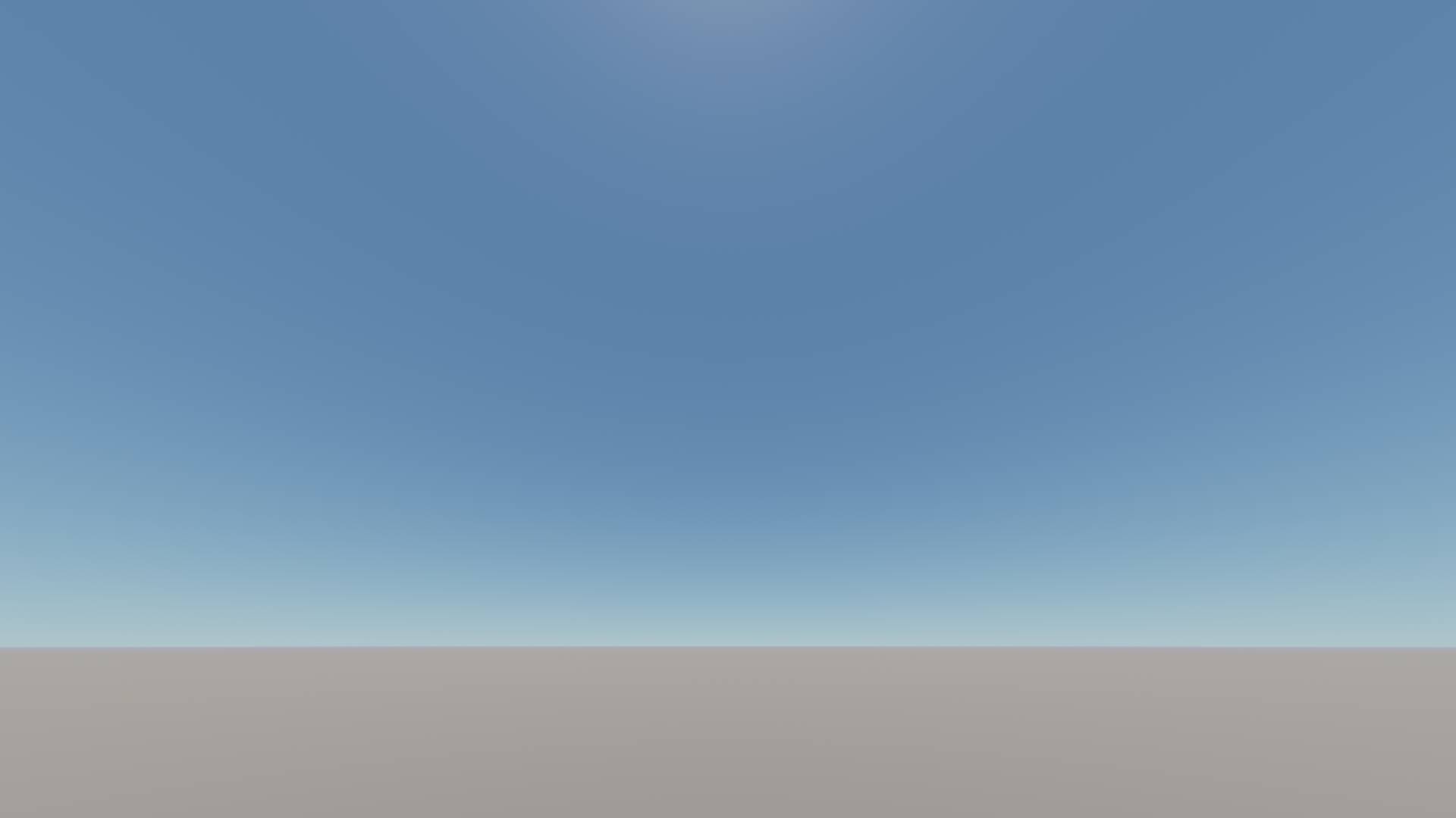 A blue sky that fades to whiteish near the horizon