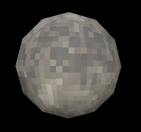 A full moon with a pixelated texture very similar to the previous one