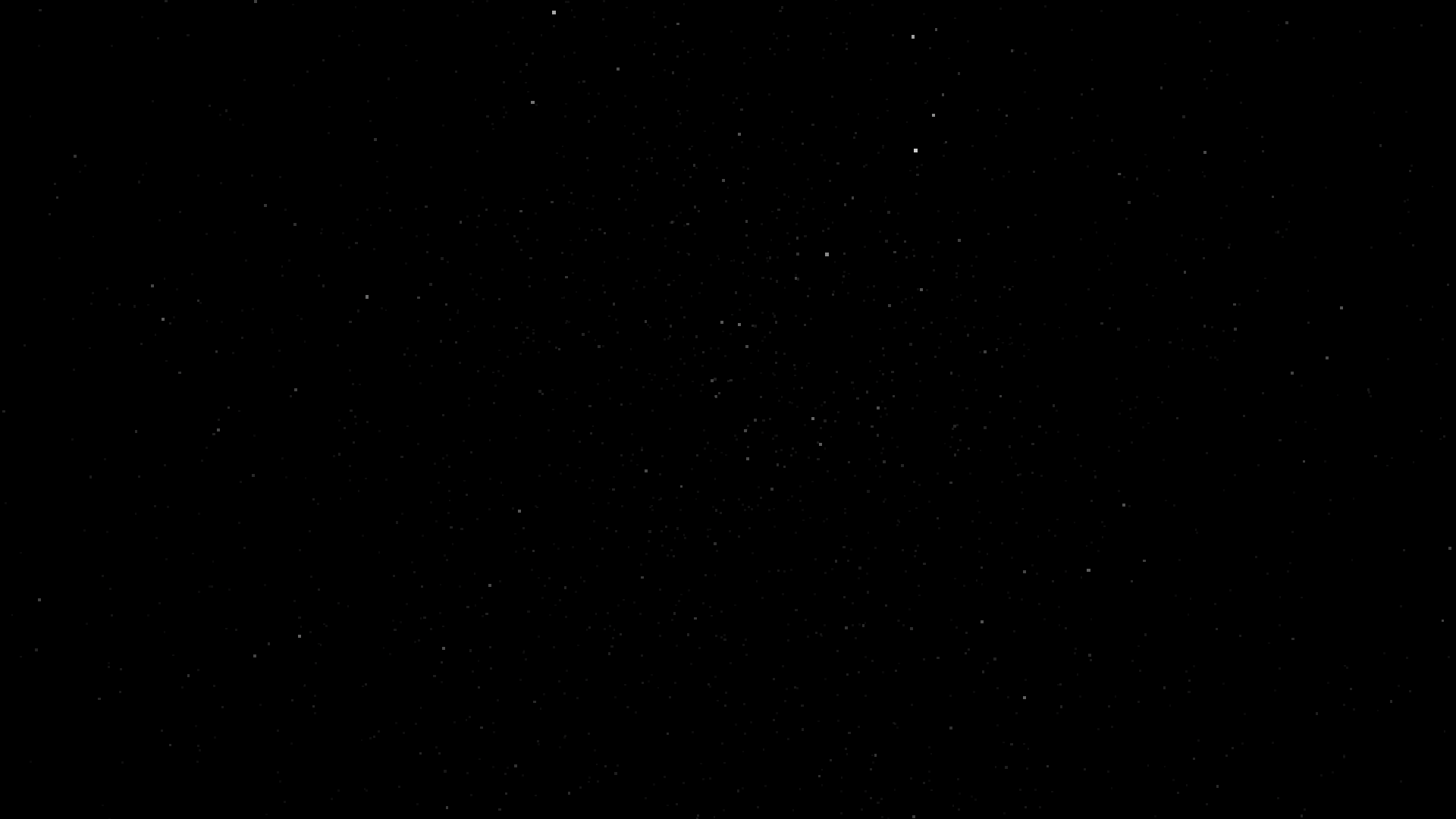 A black sky with a wide range of star brightnesses