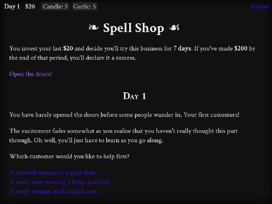 Spell Shop