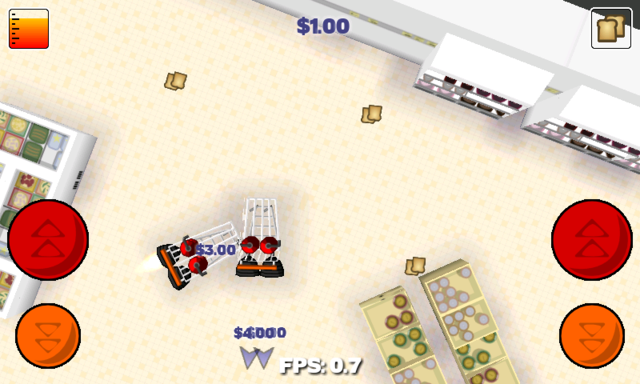 Screenshot showing some store furniture