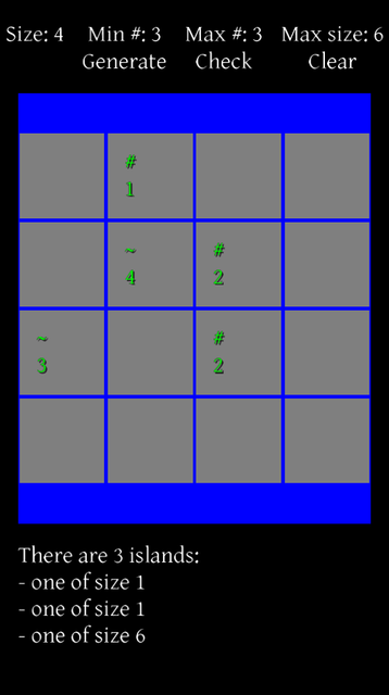 Screenshot of WIP islands game