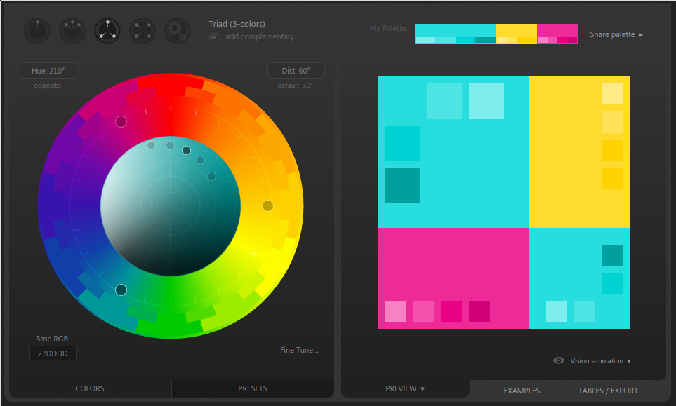 New colour scheme